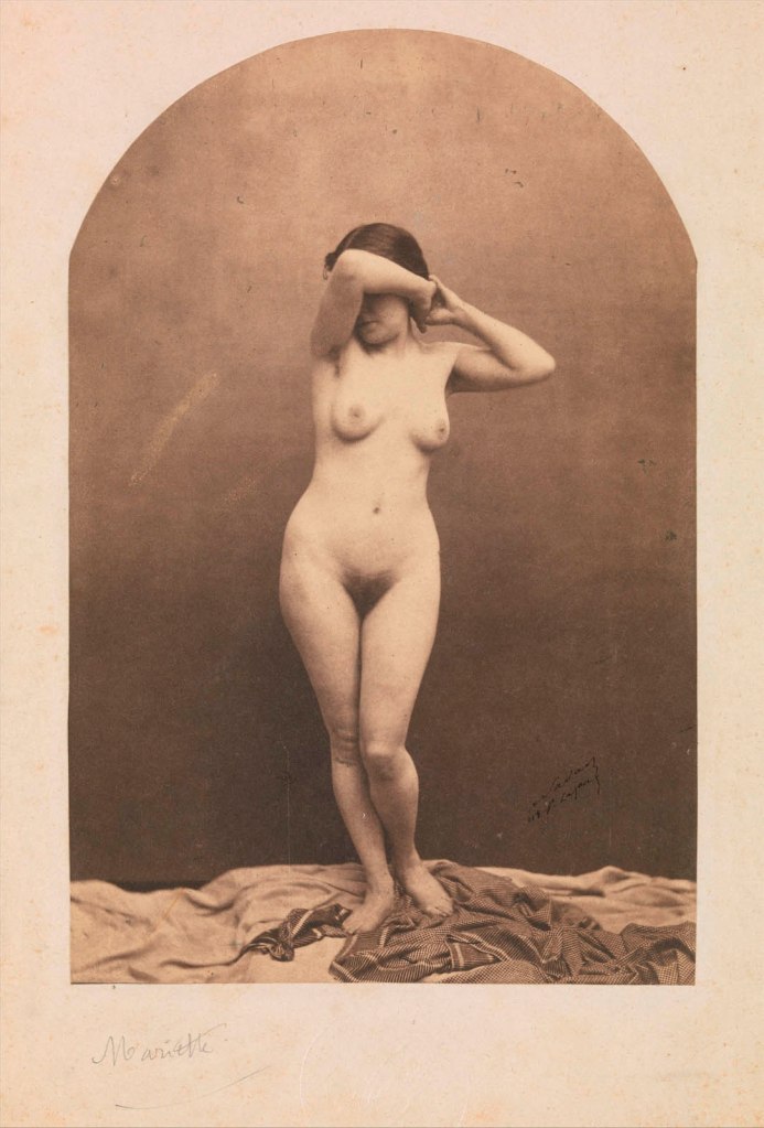 Nadar (French, Paris 1820 - 1910 Paris) '[Standing Female Nude]' 1860-1861