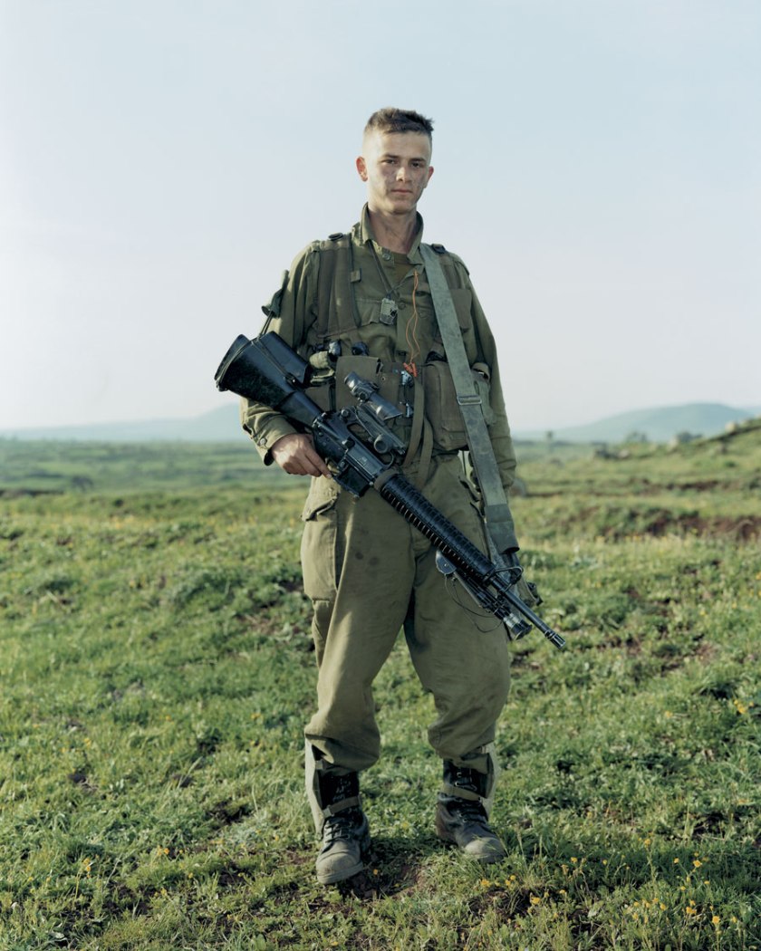 Rineke Dijkstra. 'Omri, Givatti Brigade, Golan Heights, Israel, March 29, 2000'  2000