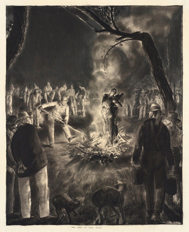George Bellows (American, 1882-1925) 'The Law Is Too Slow' 1922-1923