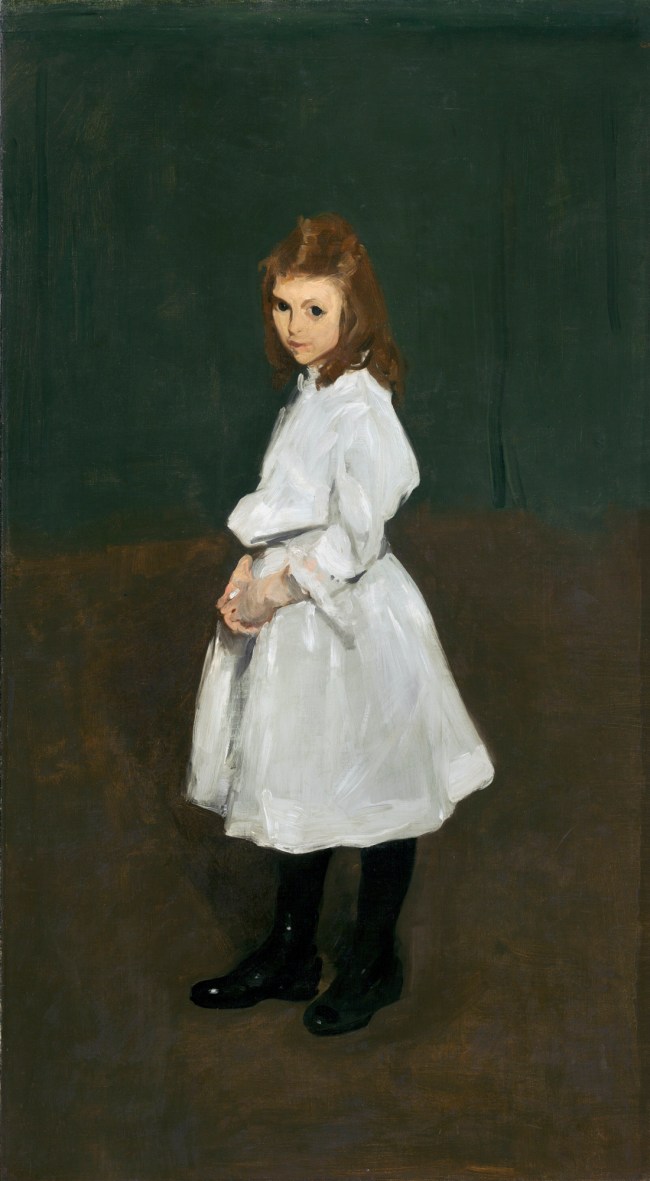 George Bellows (American, 1882-1925) 'Little Girl in White (Queenie Burnett)' 1907