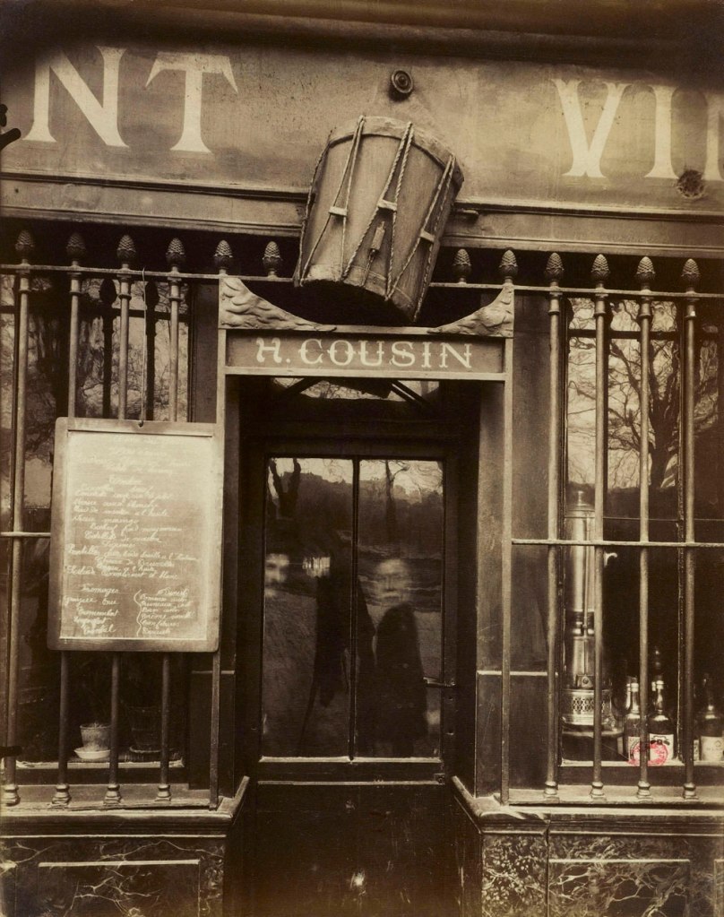 Eugène Atget (French, 1857-1927) 'Cabaret au Tambour, 62 quai de la Tournelle, 5th arrodissement' 1908