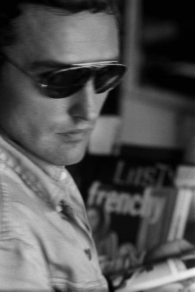 Dennis Hopper (American, 1936-2010) 'Self-portrait at porn stand' 1962