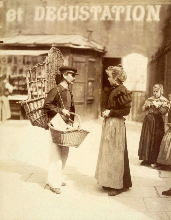 Eugène Atget (French, 1857-1927) 'Street vendor, place Saint-Médard, 5th arrondissement' September 1898
