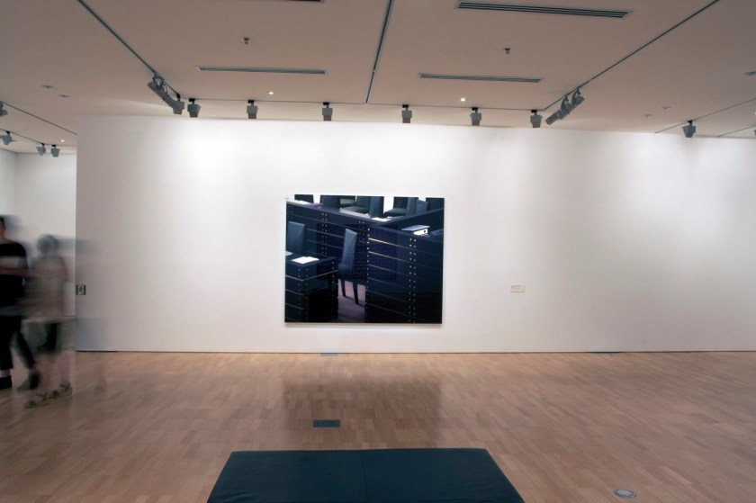 Installation view of 'Thomas Demand' at NGVI showing 'Parlament / Parliament' 2009