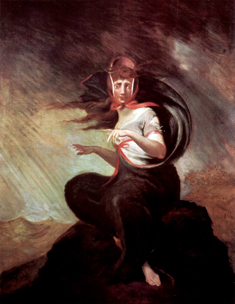 Johann Henry Fuseli (Swiss, 1741-1825) 'Die wahnsinnige Kate'(La folie de Kate) (Mad Kate) 1806-1807