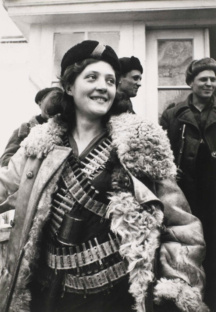 Arkady Shaikhet (Russian, 1898-1959) 'Partisan Girl' 1942