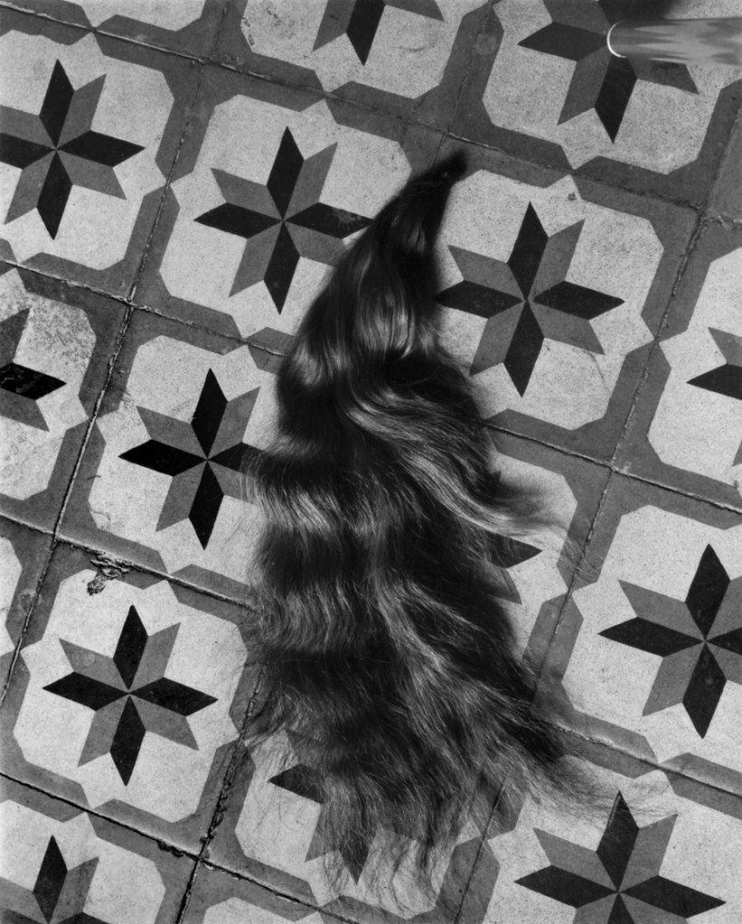 Manuel Álvarez Bravo (Mexican, 1902-2002) 'Hair on Patterned Floor (Mechón / Mèche)' 1940