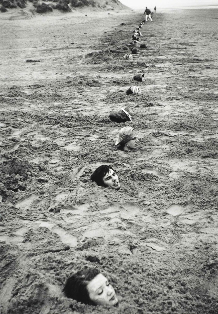 Keith Arnatt (British, 1930-2008) 'Liverpool Beach Burial' 1968