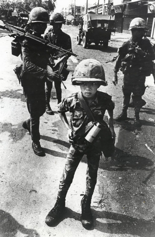 Philip Jones Griffiths (Welsh, 1936-2008) 'Called "Little Tiger” for killing two "Vietcong women cadre” - his mother and teacher, it was rumored, Vietnam' 1968