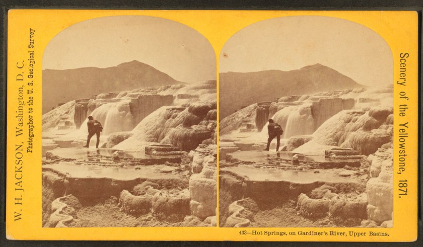 William Henry Jackson (American, 1843-1942) 'Gardiners River Hot Springs, Diana's Baths' 1871