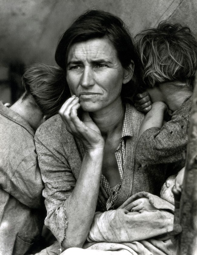 Dorothea Lange (American, 1895-1965) 'Migrant Mother, Nipomo, California' 1936