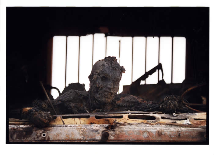 Kenneth Jarecke. 'Gulf War: Incinerated Iraqi soldier in personnel carrier' Nasiriyah, Iraq, March1991