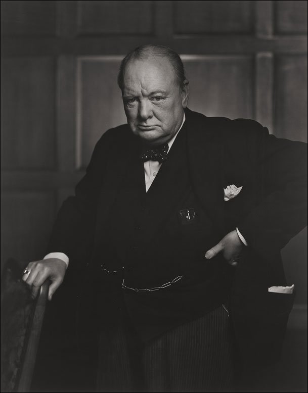 Yousuf Karsh (Armenian-Canadian, 1908-2002) 'Winston Churchill' 1941
