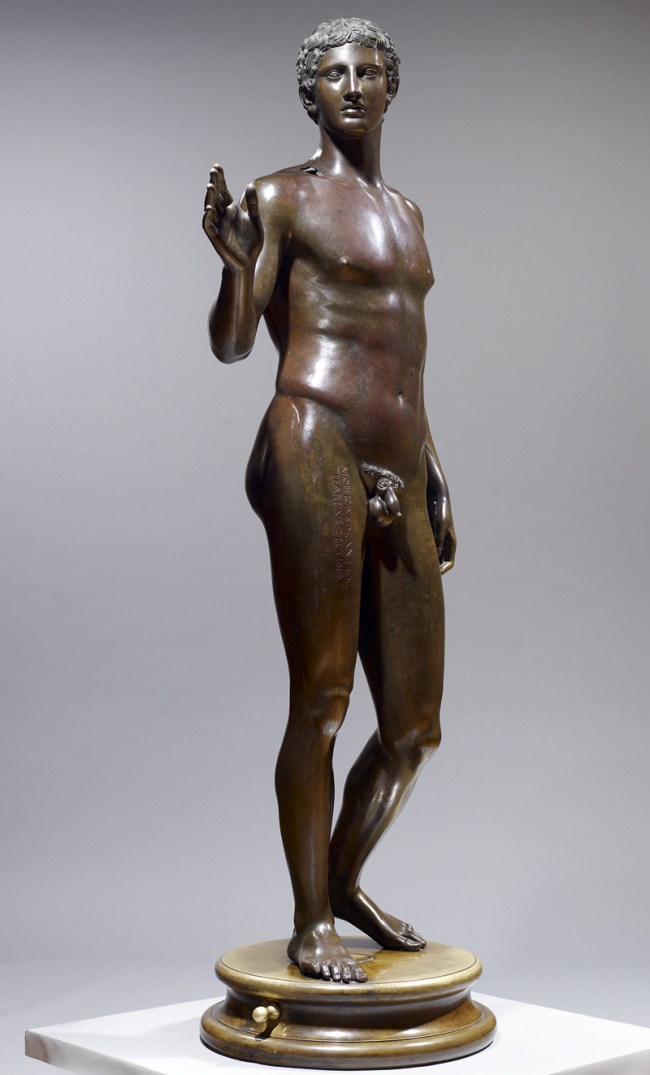 Anonymous maker. 'Anonymous Youth of Magdalensberg' 16th Century casting after Roman Original