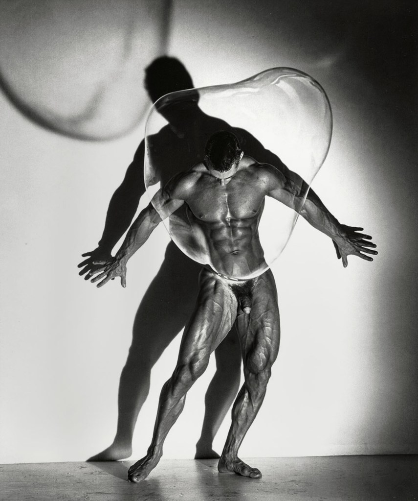 Herb Ritts (American, 1952-2002) 'Male Nude with Bubble, Los Angeles' 1987