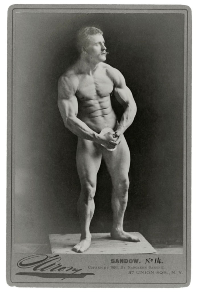 Napoleon Sarony (French, 1821-1896) 'Eugen Sandow' 1893