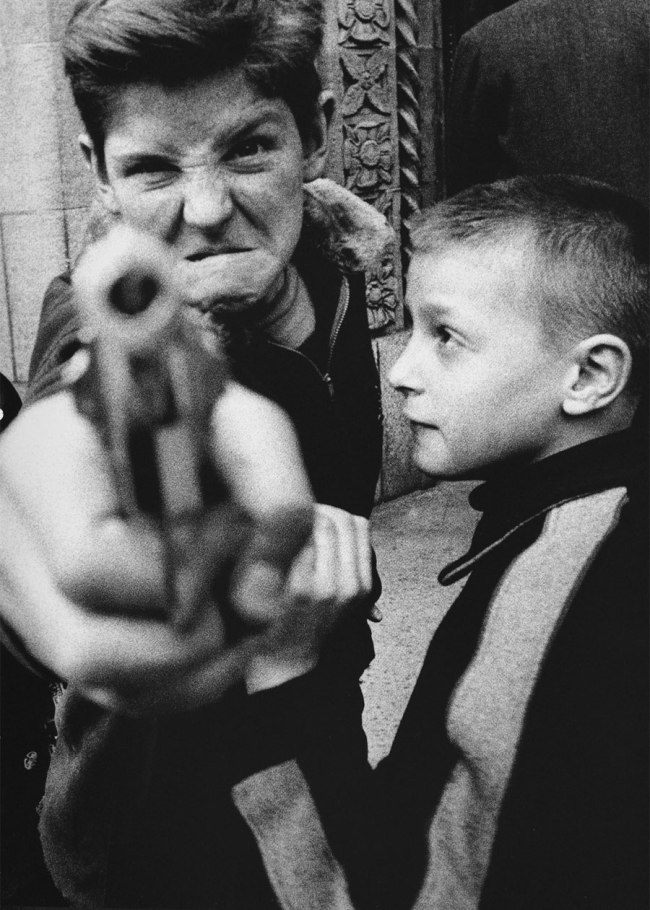 William Klein (American, 1928-2022). 'Gun 1, New York' 1955