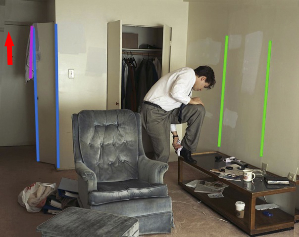 Jeff Wall 'Polishing' skewing