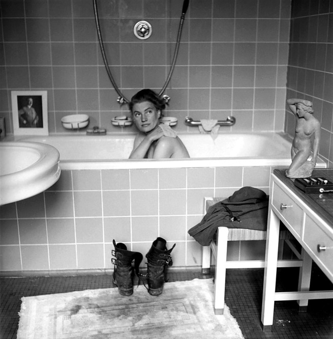 David E. Scherman (American, 1916-1997) 'Lee Miller in Hitler's bath, Hitler's apartment, Munich, Germany 1945' 1945