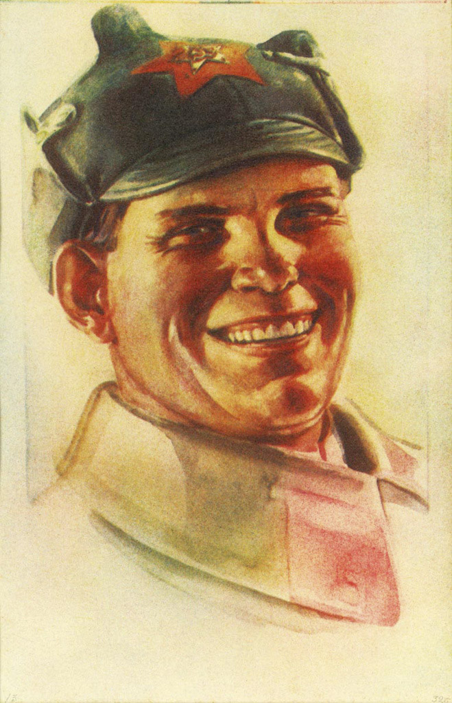 Vasily Ulitin (Russian, 1888-1976) 'Red Army man' 1932