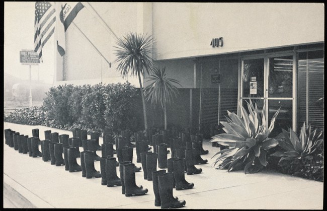 Eleanor Antin (American, b. 1935) '100 Boots' 1971-1973