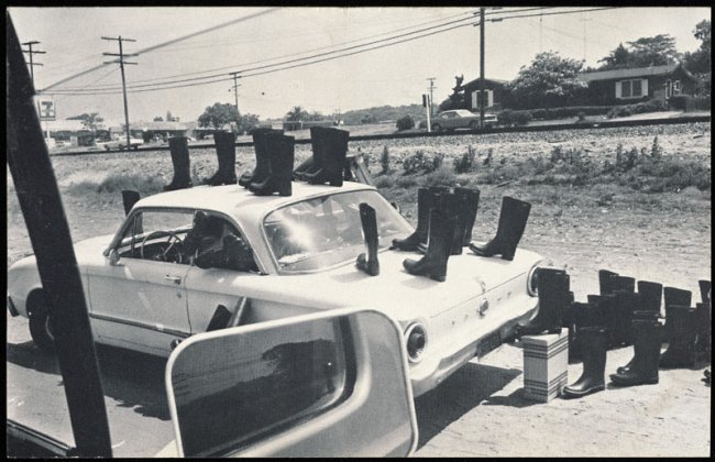 Eleanor Antin (American, b. 1935) '100 Boots' 1971-1973