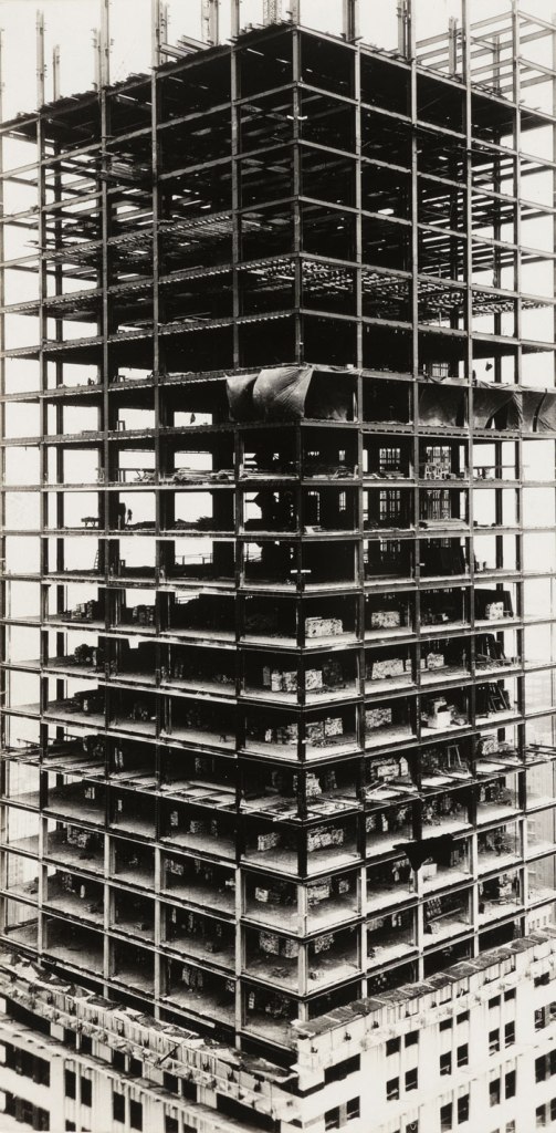 Walker Evans.  'Chrysler Building under construction, New York' 1929 