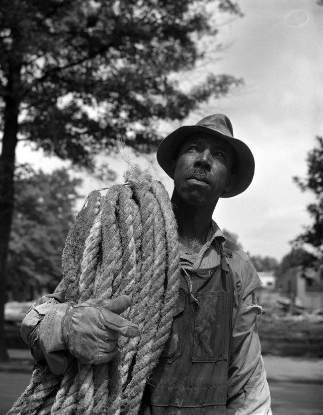 Gordon Parks (American, 1912-2006) 'Construction workman, Washington, DC, 1942' 1942