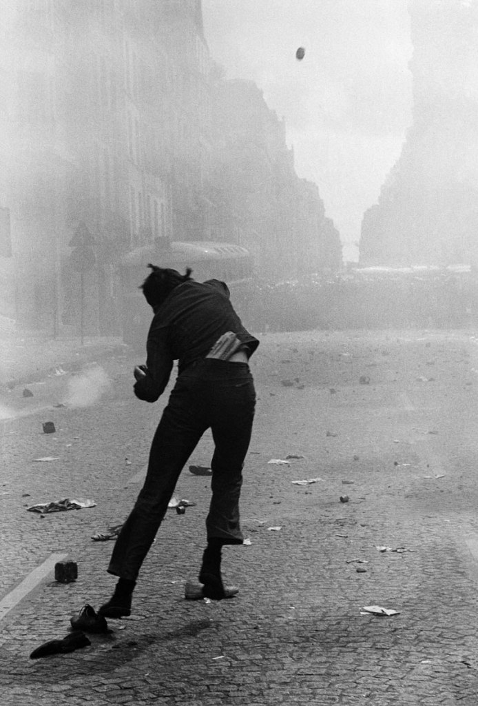 Gilles Caron (French, 1939-1970) 'Protest rue Saint-Jacques, Paris, 6 May 1968' 1968