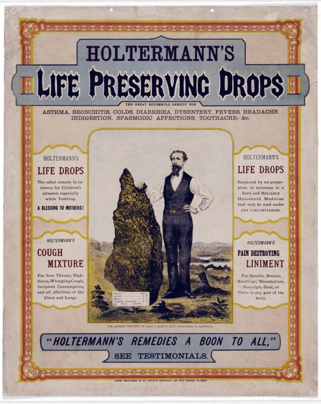 Gibbs, Shallard & Co., Colour Printers [188-?] 'Holtermann's Life Preserving Drops' 1872