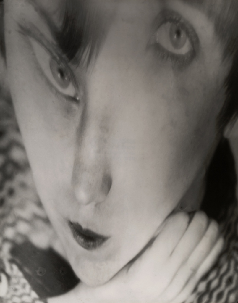 Berenice Abbott. 'Portrait of the Artist as a Young Woman' Negative c. 1930/Distortion c. 1950