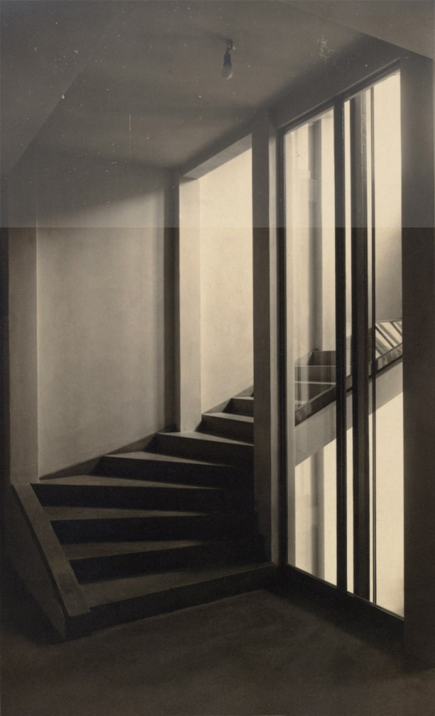 Moriz Nähr (Austrian, 1859-1945)  'Stiegenhaus im Haus Stonborough-Wittgenstein' 1928 (composite cleaned)