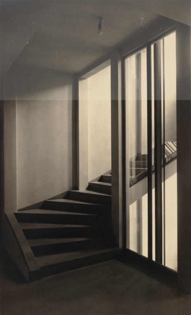 Moriz Nähr (Austrian, 1859-1945)  'Stiegenhaus im Haus Stonborough-Wittgenstein' 1928 (composite)