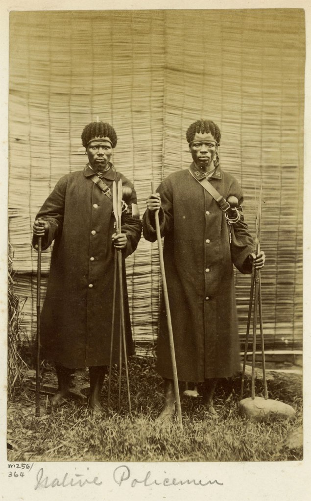 Unidentified Photographer. 'Native Policemen' South Africa, late nineteen century