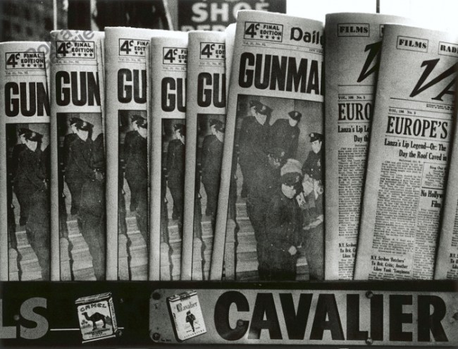 William Klein (American, 1928-2022) 'Gun, Gun, Gun, New York' 1955
