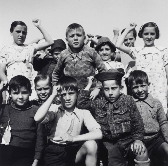 Edith Tudor-Hart (Austrian-British, 1908-1973) 'Untitled (Basque Refugee Children, North Stoneham Camp, Hampshire)' 1937