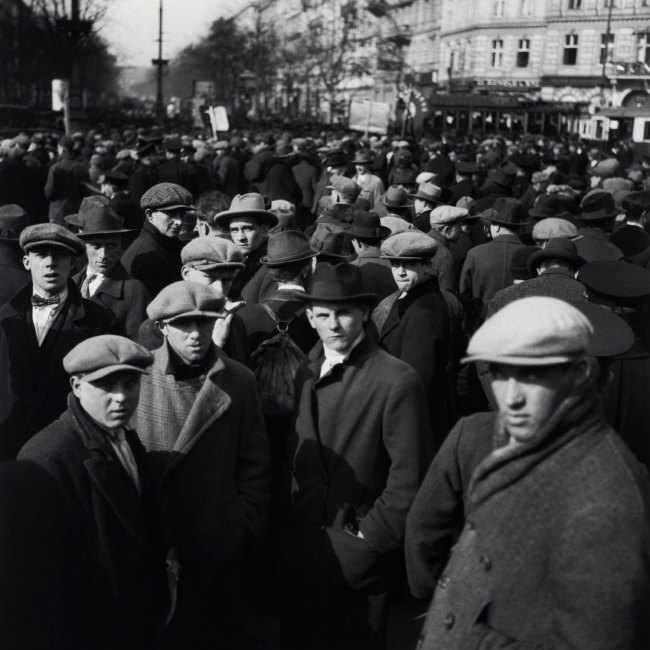 Edith Tudor-Hart (Austrian-British, 1908-1973) 'Untitled (Unemployed Workers' Demonstration, Vienna)' 1932