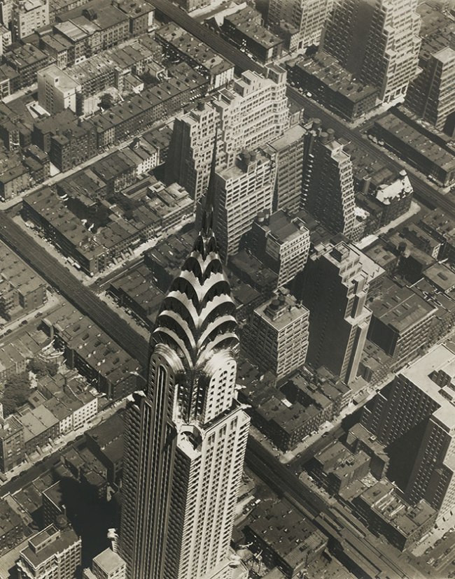 Fairchild Aerial Surveys, Inc. 'The Mount Everest of Manhattan: The Silvered Peak of the Chrysler Building' 1930 