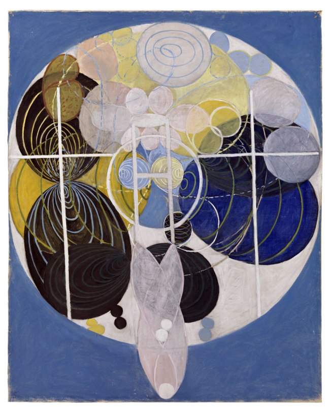 Hilma af Klint (Swedish, 1862-1944) 'The Large Figure Paintings, No. 5, Group III, The Key to All Works to Date, The WU/Rose Series' 1907