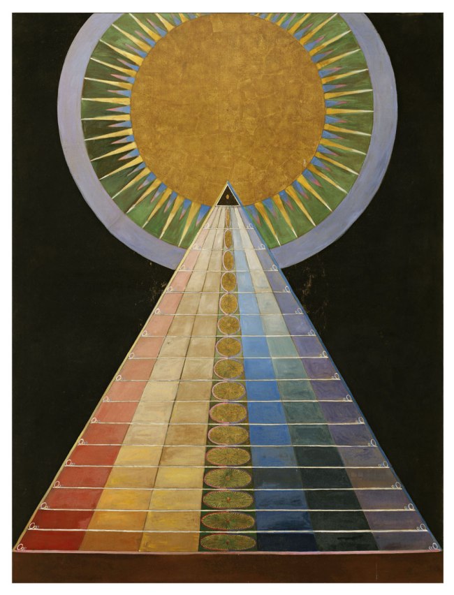 Hilma af Klint (Swedish, 1862-1944) 'Altarpiece, No. 1, Group X, Altarpiece Series' 1915
