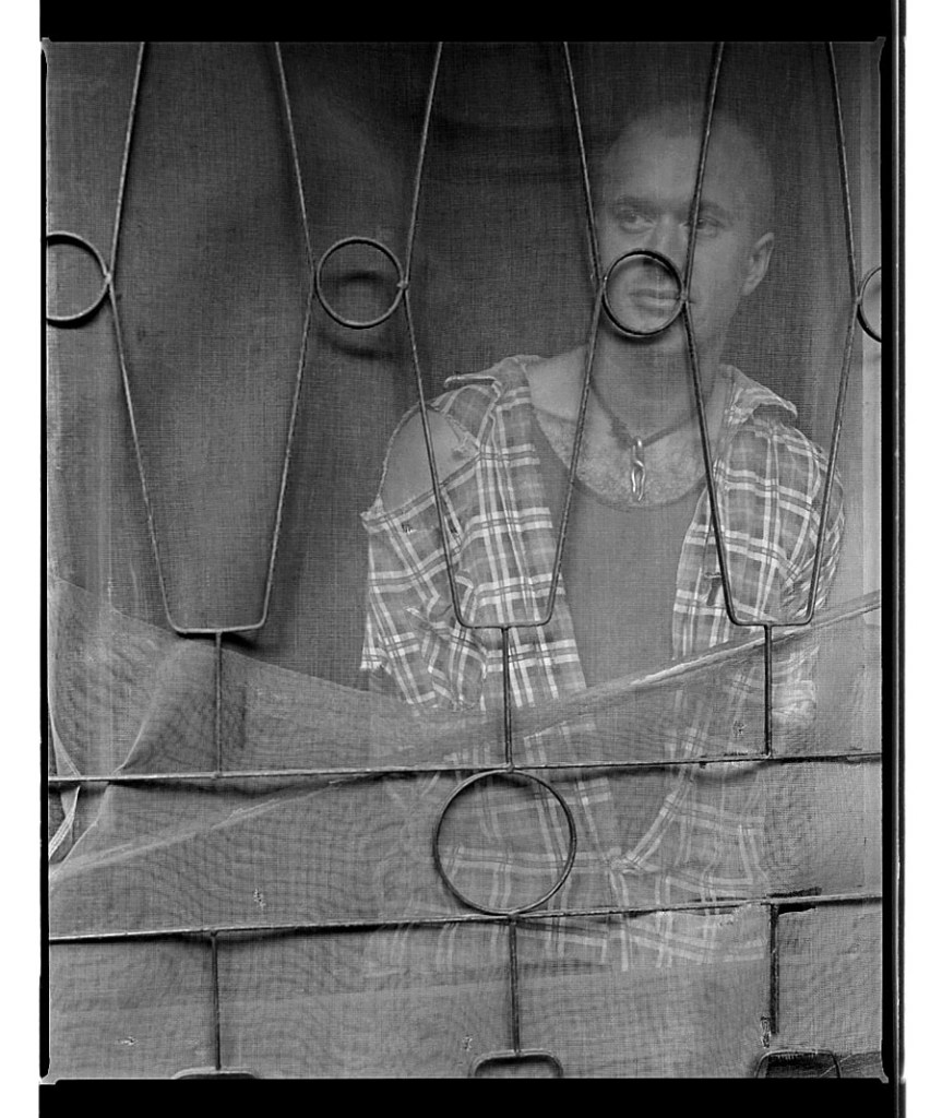 Marcus Bunyan (Australian, b. 1958) 'Jerry behind safety screen, Punt Road, South Yarra' 1994