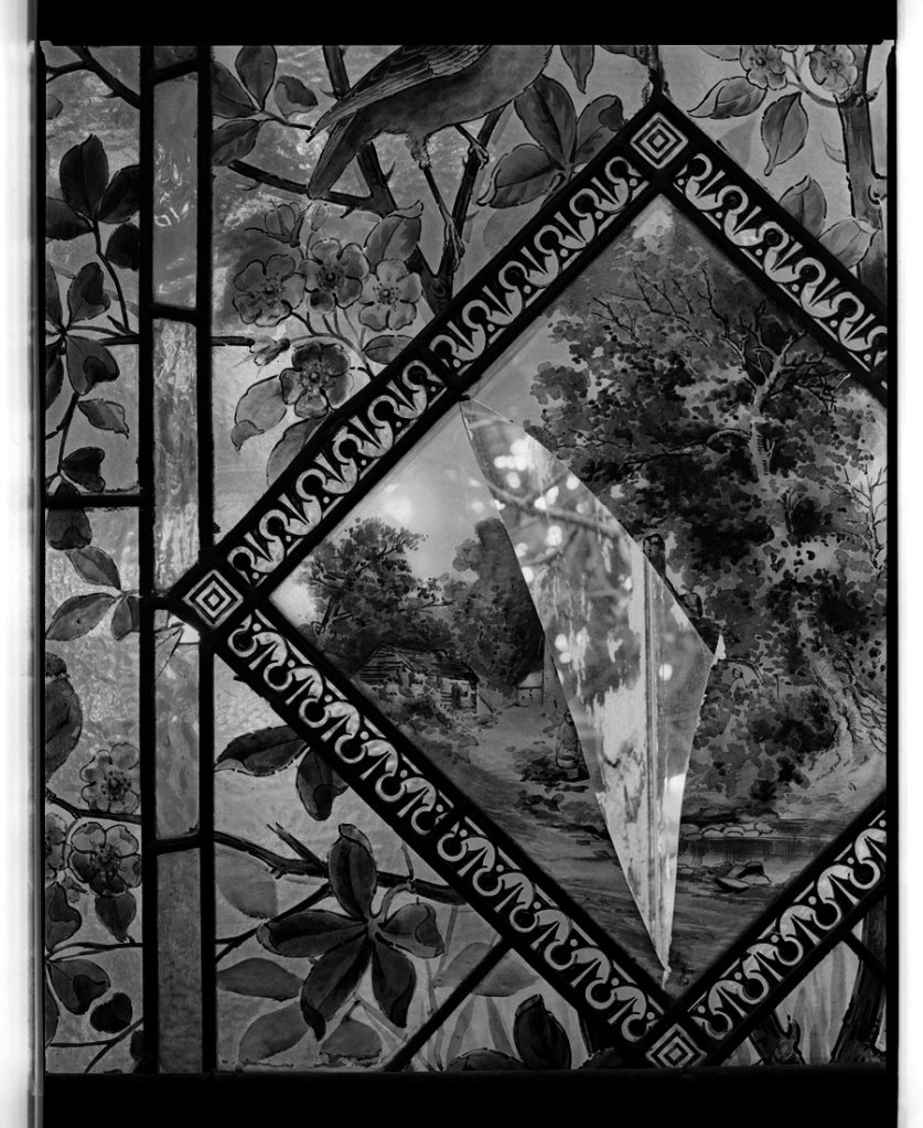 Marcus Bunyan. 'Stained glass, cracked' 1994