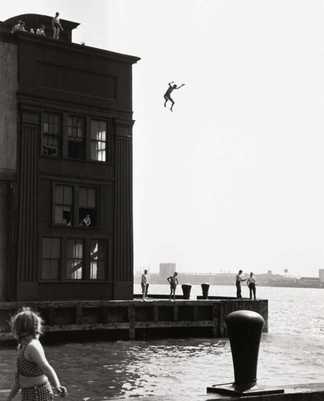 Ruth Orkin (American, 1921-1985) 'Boy Jumping into Hudson River' 1948 