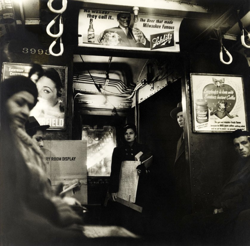 Sy Kattelson. 'Untitled (Subway Car)' 1949
