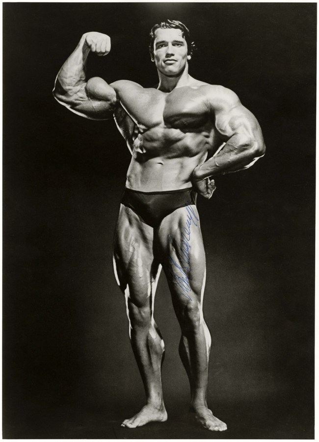 Jimmy Caruso (Canadian, 1926-2021) 'Arnold Schwarzenegger' 1978