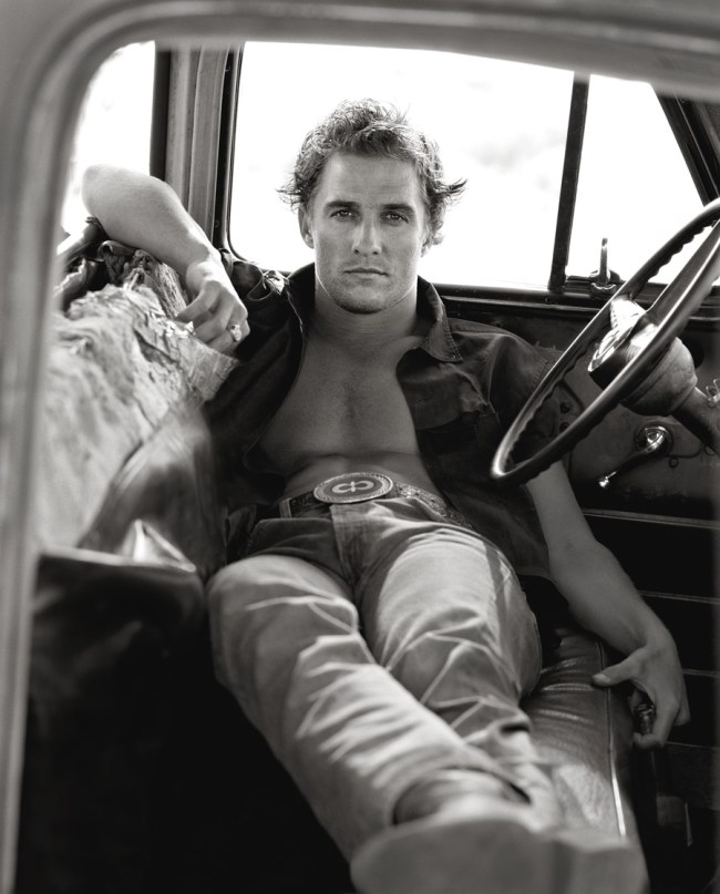 Herb Ritts (American, 1952-2002) 'Matthew McConaughey, Palmdale' 1996