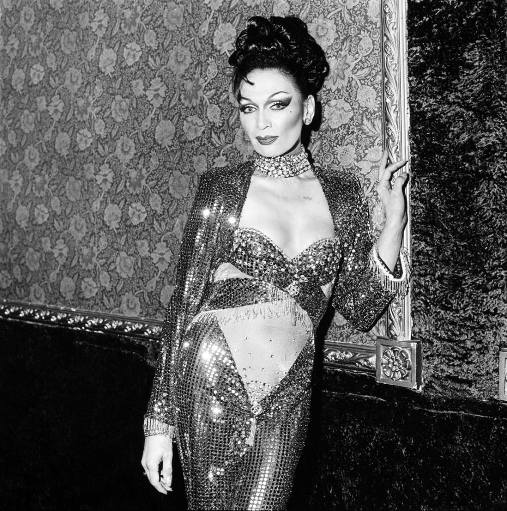 Polixeni Papapetrou (Australian, 1960-2018) 'Drag queen wearing cut out dress' 1993 from the exhibition 'Polixeni Papapetrou: Eden' at Stills Gallery, Sydney, Sept - Oct, 2016