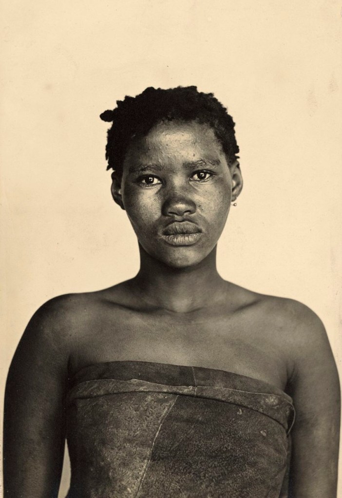 A.M. Duggan-Cronin (South African born Ireland, 1874-1954) 'Korana Girl, Kimberley, South Africa' c. 1900-1930 from the exhibition 'Distance and Desire: Encounters with the African Archive Part I' at The Walther Collection, Neu-Ulm, Germany, June 2013 - May 2015
