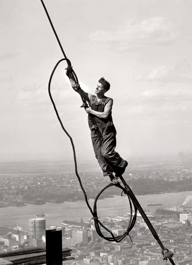 Lewis Hine (American, 1874-1940) 'Icarus atop Empire State Building' 1931 Lewis Hine (American, 1874-1940) 'Icarus atop Empire State Building' 1931