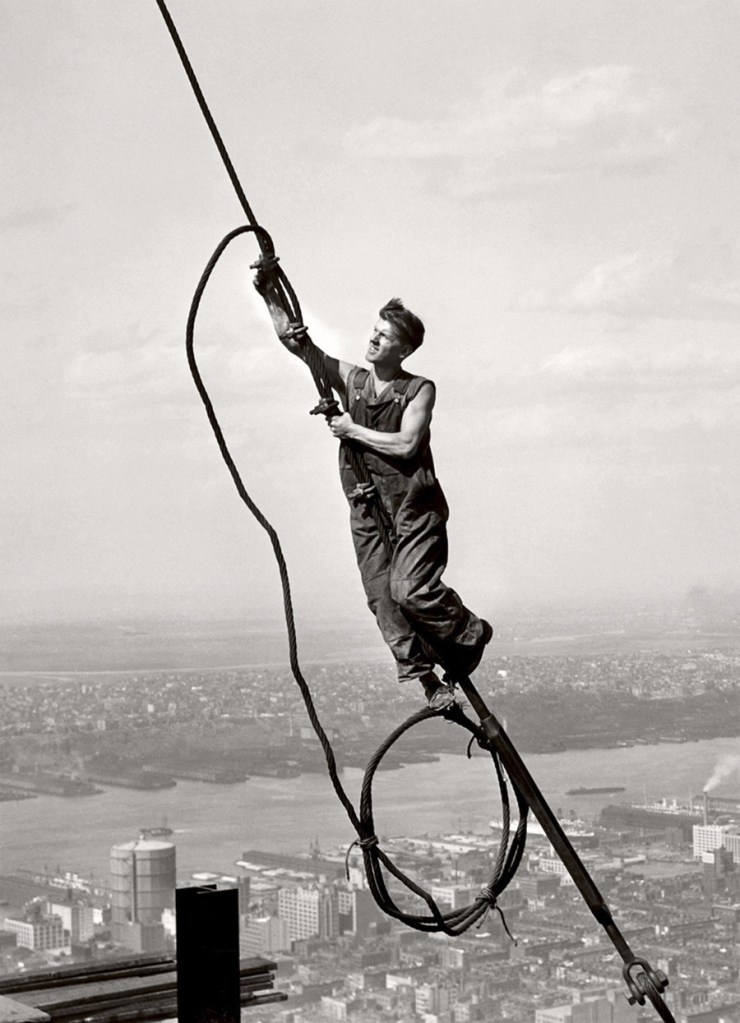 Lewis Hine (American, 1874-1940) 'Icarus atop Empire State Building' 1931